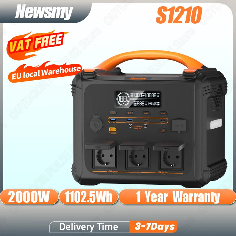 NEWSMY S1210 portable power station front view