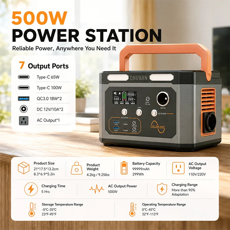 Portable Solar Generator for Camping